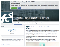Fanpage Faculdade de Comunicação Social - UERJ